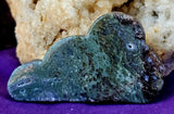 Moss Agate Crystal Cloud Carving 💚⛈️🌤️🌨️🤍