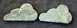 Moss Agate Crystal Cloud Carving 💚⛈️🌤️🌨️🤍