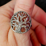 Unisex 925SS Tree of Life Ring 💍💎✨💚🤩🌳