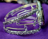 SS 925 Sunset Rhodonite Adjustable Bangle 🖤🌅🩷📿