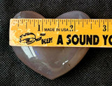 Agate Crystal Puffy Heart w/Dendritics