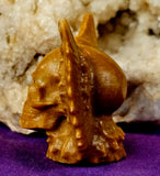 Yellow Jasper Crystal Skull w/Wings Carving 💀🪽🟡💛