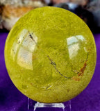 XL Yellow Serpentine Palmstone 💚🟡💛