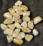 Tumbled Natural Citrine Crystal Rune Set 🤯⚜️🌛💛🎗️🕉️🧙‍♀️