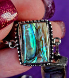 SS 925 Clear Abalone Shell Adjustable Bracelet 🐚🪸🌊📿