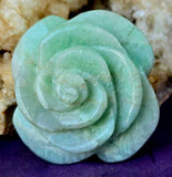 Jade Crystal 3D Carved Rose Carving ✨🥀🌹🤩🍃💚