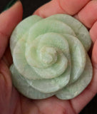Jade Crystal 3D Carved Rose Carving ✨🥀🌹🤩🍃💚
