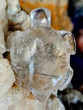 Clear Quartz Rutilated Turtle Carving 🐢💚🐢