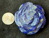 Lapis Lazuli Crystal 3D Rose Carving ✨🌹🥀💙⚜️