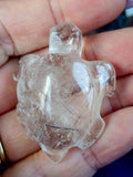 Clear Quartz Rutilated Turtle Carving 🐢💚🐢