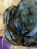 Labradorite Crystal 3D Rose Carving ✨🌹🥀✨😍
