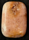 XL Pink Amethyst w/Iron Staining Crystal Rectangular Shaped Dish w/Druzies #2 ✨🩷🌸🌷😍