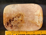 XL Pink Amethyst w/Iron Staining Crystal Rectangular Shaped Dish w/Druzies #2 ✨🩷🌸🌷😍