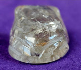 Smokey Quartz Rutilated Frog Carving w/Rainbows 🌈✨🐸✨