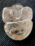 Smokey Quartz Rutilated Frog Carving w/Rainbows 🌈✨🐸✨