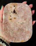 XL Pink Amethyst Crystal Rectangular Shaped Dish w/Druzies #1 ✨🩷🌸🌷😍