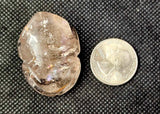 Smokey Quartz Rutilated Frog Carving w/Rainbows 🌈✨🐸✨