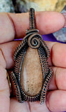 Two Toned Wire Wrapped Sunstone Pendant ✨📿💛⚜️