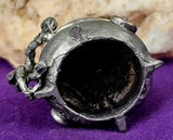 Vintage Antique Pewter Leprechaun w/Pot of Gold & Gem Accents 🍀🌠⛏️⚜️