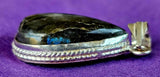 Silver Plated Labradorite Teardrop Shaped Pendant ✨🩶⭐📿