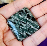 Drilled Green Swiss Opal Crystal Cabochon 💚📿🍏