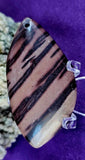 LG. Drilled Australian Zebra Jasper Crystal Cabochon 📿🍂🦓
