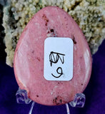 Drilled Rhodonite Crystal Cabochon 🌸📿🌷