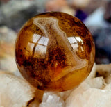 Yellow Banded Agate Crystal Sphere 🟡🔮💛