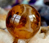 Yellow Banded Agate Crystal Sphere 🟡🔮💛