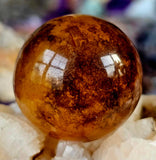 Yellow Banded Agate Crystal Sphere 🟡🔮💛