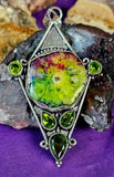 SS 925 Dyed Rainbow Solar Quartz Pendant ✨🌈📿✨