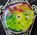SS 925 Dyed Rainbow Solar Quartz Pendant ✨🌈📿✨