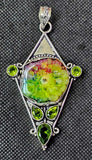 SS 925 Dyed Rainbow Solar Quartz Pendant ✨🌈📿✨