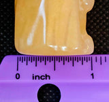 Creamscicle Calcite Crystal Jack-o'-lantern  Figurine 🎃🍊🧡