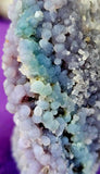 Partially Raw/Polished Grape Agate Crystal Tower 💚🍇💜
