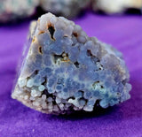 Partially Raw/Polished Grape Agate Crystal Tower 💚🍇💜