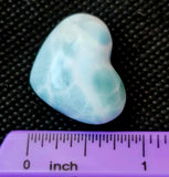 Larimar Crystal Puffy Heart 🌀💠💙