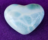 Larimar Crystal Puffy Heart 🌀💠💙