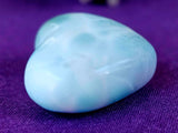 Larimar Crystal Puffy Heart 🌀💠💙