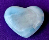 Larimar Crystal Puffy Heart 🌀💠💙