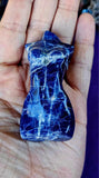 MD. Sodalite Crystal Female Torso Carving ✨🌊💠