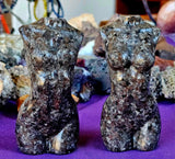 XL. Yooperlite Crystal Female Torso Sculpture ✨🤩🖤