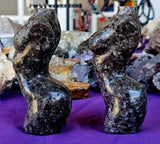 XL. Yooperlite Crystal Female Torso Sculpture ✨🤩🖤