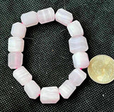 Thick Pink Mangano Calcite Crystal Bracelet 🩷