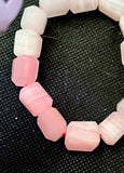 Thick Pink Mangano Calcite Crystal Bracelet 🩷