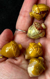 SM. Mookaite Jasper  Crystal Acorn Carving 🍁🍂💛