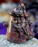 Assorted Crystal Spooky Ghost w/Hat Carving 👻🧙‍♀️✨