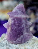 Assorted Crystal Spooky Ghost w/Hat Carving 👻🧙‍♀️✨