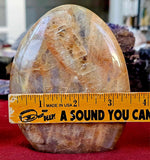 LG. ✨FLASHY✨ Peach Moonstone Crystal Freeform ✨🍑☪️🌙