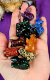SM. Assorted Crystal Animal Carvings 🐈🦅🐘🐸